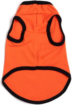Show full view: The Worthy Dog Pumpkin Tee Dog Shirt, Orange, Large slide 2 of 2