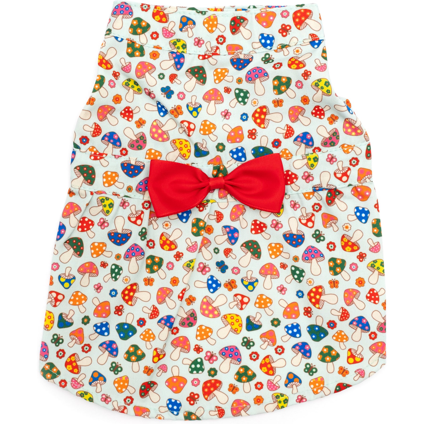 The Worthy Dog Mushrooms Dog Dress, Mint, XX-Large