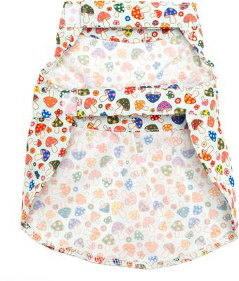 Show full view: The Worthy Dog Mushrooms Dog Dress, Mint, X-Large slide 3 of 3