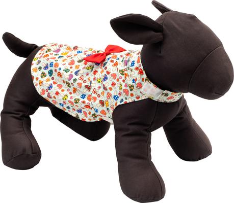 Show full view: The Worthy Dog Mushrooms Dog Dress, Mint, X-Large slide 2 of 3