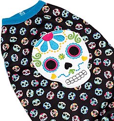 The Worthy Dog Skeletons Tee Dog Shirt, Black, Medium slide 2 of 3