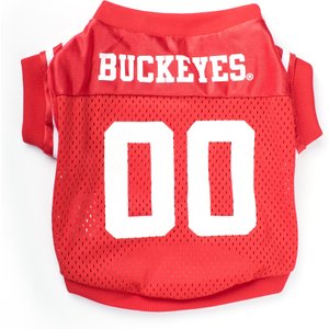 The License House Ohio State Logo Dog Jersey, Scarlet, XX-Large