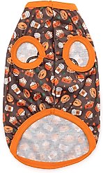 The Worthy Dog Pumpkin Spice Tee Dog Shirt, Brown, Large slide 2 of 3