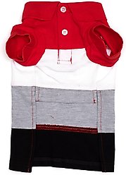 The License House Ohio State Colorblock Polo Dog Shirt, Multicolored, XX-Large slide 2 of 2