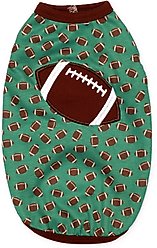 The Worthy Dog Game On Tee Dog Shirt, Green, X-Large