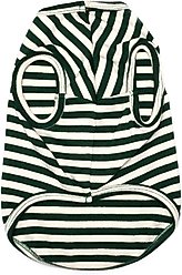 The Worthy Dog Football Tee Dog Shirt, Green/White, XX-Large slide 2 of 3