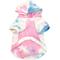 Show in main carousel: The Worthy Dog Tie Dye Dog Hoodie, Pink, Medium slide 3 of 4