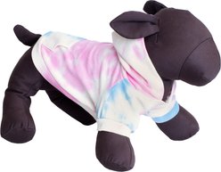 The Worthy Dog Tie Dye Dog Hoodie, Pink, X-Large slide 2 of 4