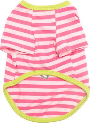 Show full view: The Worthy Dog Al the Gator Tee Dog Shirt, Pink, Large slide 3 of 3