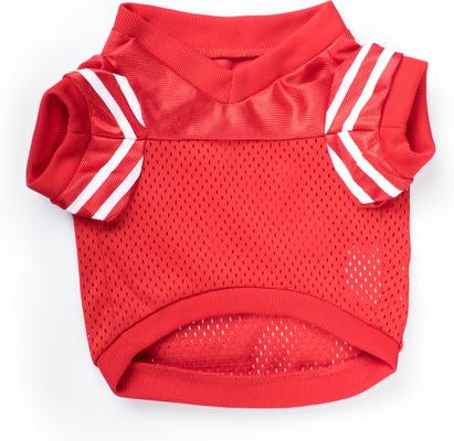 Show full view: The License House Ohio State Logo Dog Jersey, Scarlet, X-Small slide 3 of 4