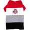 Show in main carousel: The License House Ohio State Colorblock Polo Dog Shirt, Multicolored, X-Small slide 1 of 2