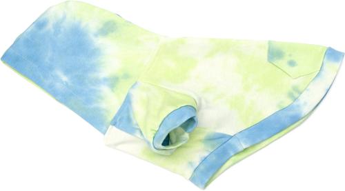 Show full view: The Worthy Dog Tie Dye Dog Hoodie, Blue, Small slide 4 of 4