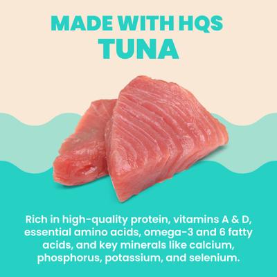 Show full view: Almo Nature Hydration Help HQS Tuna Recipe in Broth Wet Cat Food Topping, 1.77-oz pouch, case of 12 slide 4 of 10