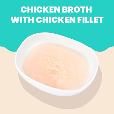 Show full view: Almo Nature Hydration Help HQS Chicken Recipe in Broth Wet Cat Food Topping, 1.77-oz pouch, case of 12 slide 3 of 9