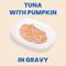 Show in main carousel: Almo Nature HQS Complete Tuna with Pumpkin in Gravy Flaked Wet Cat Food, 2.47-oz can, case of 6 slide 4 of 10