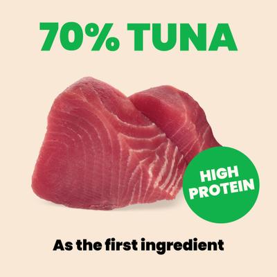 Show full view: Almo Nature HQS Natural Tuna & Whitebait Smelt in Broth Grain-Free Canned Cat Food, 2.47-oz, case of 24 slide 6 of 11