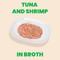 Show in main carousel: Almo Nature HQS Natural Tuna with Shrimp Flaked Wet Cat Food, 2.47-oz can, case of 6 slide 4 of 12