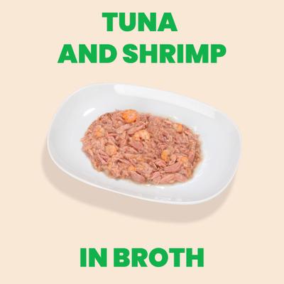 Show full view: Almo Nature HQS Natural Tuna with Shrimp Flaked Wet Cat Food, 2.47-oz can, case of 6 slide 4 of 12
