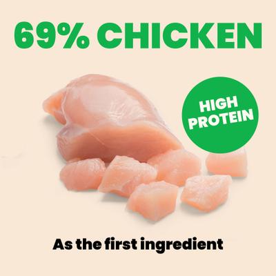 Show full view: Almo Nature HQS Natural Chicken with Pumpkin Shredded Wet Cat Food, 2.47-oz can, case of 6 slide 7 of 11