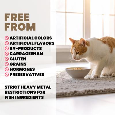 Show full view: Almo Nature HQS Supportive Formulas Golden Age Flaked Tuna Recipe with Ocean Fish in Gravy Wet Cat Food, 1.77-oz can, case of 6 slide 5 of 11