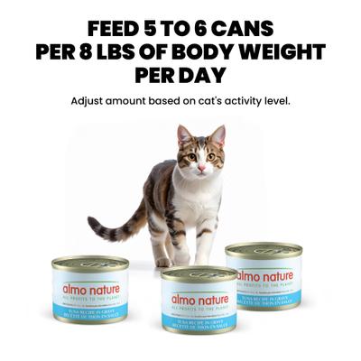 Show full view: Almo Nature HQS Supportive Formulas Indoor Formula Flaked Tuna Recipe in Gravy Wet Cat Food, 1.77-oz can, case of 6 slide 9 of 11