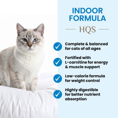 Show full view: Almo Nature HQS Supportive Formulas Indoor Formula Flaked Tuna Recipe in Gravy Wet Cat Food, 1.77-oz can, case of 6 slide 4 of 11