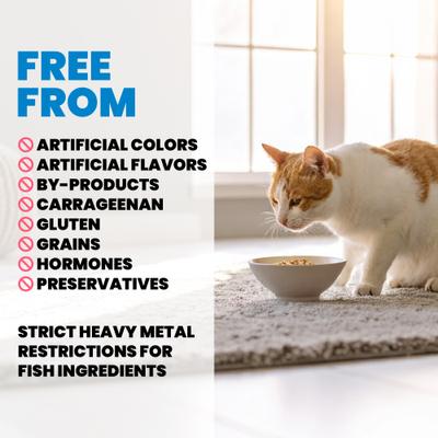 Show full view: Almo Nature HQS Supportive Formulas Indoor Formula Flaked Tuna Recipe in Gravy Wet Cat Food, 1.77-oz can, case of 6 slide 5 of 11