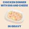 Show in main carousel: Almo Nature HQS Complete Gluten-Free Chicken Dinner with Eggs & Cheese Shredded Canned Wet Dog Food, 5.5-oz, case of 12 slide 3 of 10