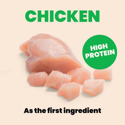 Show full view: Almo Nature HQS Paté Chicken Recipe with Pumpkin in Gravy Grain-Free Pate Wet Canned Cat Food, 2.47-oz can, case of 24 slide 6 of 10