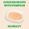 Show in main carousel: Almo Nature HQS Paté Chicken Recipe with Pumpkin in Gravy Grain-Free Pate Wet Canned Cat Food, 2.47-oz can, case of 24 slide 3 of 10