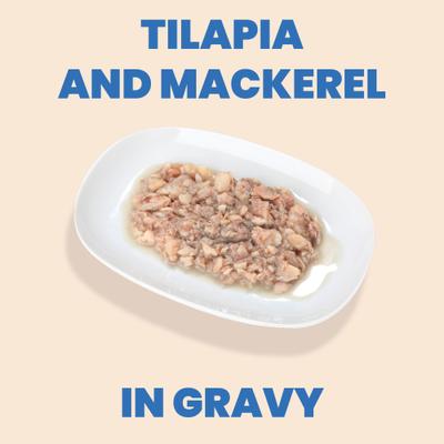 Show full view: Almo Nature HQS Complete Tilapia Recipe in Gravy Wet Cat Food, 2.47-oz can, case of 12 slide 3 of 9