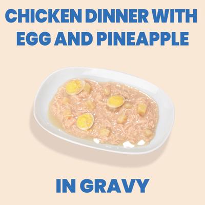 Show full view: Almo Nature HQS Complete Chicken Dinner with Egg & Pineapple Dog Food, 5.5-oz, case of 12 slide 3 of 9