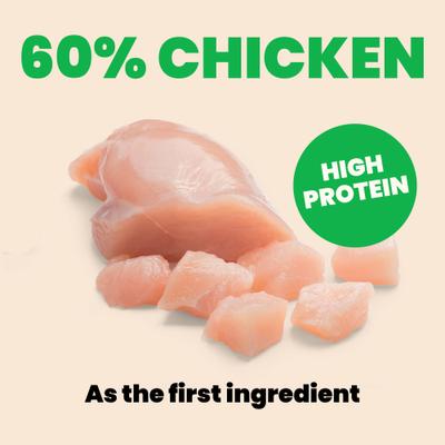 Show full view: Almo Nature HQS Natural Chicken Fillet Entree in Broth Wet Dog Food, 5.5-oz can, case of 12 slide 6 of 10