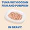Show in main carousel: Almo Nature HQS Complete Tuna Recipe with Ocean Fish & Pumpkin in Gravy Cat Wet Food, 2.47-oz can, case of 12 slide 3 of 9