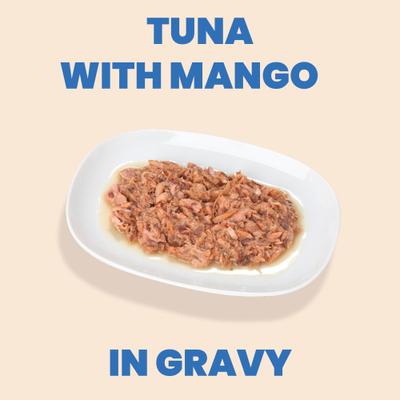 Show full view: Almo Nature HQS Complete Tuna with Mango Wet Cat Food, 2.47-oz can, case of 12 slide 3 of 9