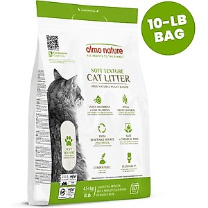 Almo Nature Unscented Clumping Plant-Based Natural Cat Litter, 10-lb bag