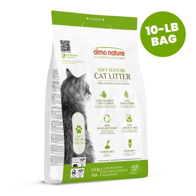 Show full view: Almo Nature Unscented Clumping Plant-Based Natural Cat Litter, 10-lb bag slide 4 of 13