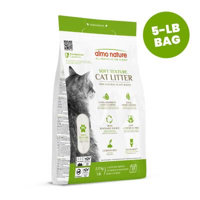 Show full view: Almo Nature Unscented Clumping Plant-Based Natural Cat Litter, 5-lb bag slide 4 of 13