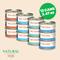 Show in main carousel: Almo Nature HQS Natural Atlantic Tuna, Mackerel, Chicken & Shrimp, Trout & Tuna Variety Pack Canned Cat Food, 2.47-oz, case of 12 slide 3 of 13