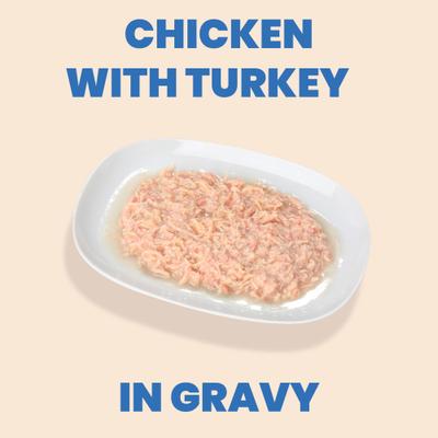 Show full view: Almo Nature HQS Complete Chicken with Turkey Grain-Free Canned Cat Food, 2.47-oz, case of 12 slide 3 of 9