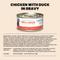 Show in main carousel: Almo Nature HQS Complete Chicken with Duck Grain-Free Canned Cat Food, 2.47-oz, case of 12 slide 7 of 9