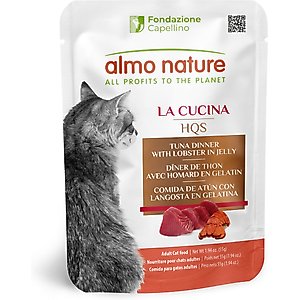 Almo Nature HQS La Cucina Tuna with Lobster Grain-Free Cat Food Pouches, 1.94-oz, case of 12