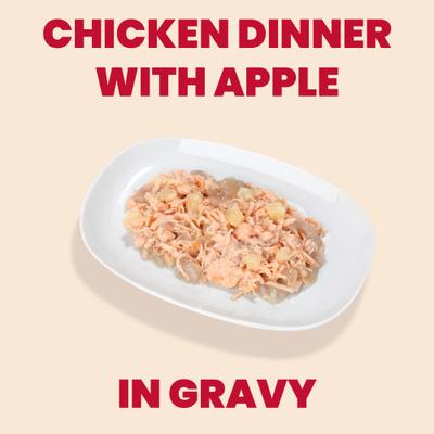 Show full view: Almo Nature HQS La Cucina Chicken with Apple Grain-Free Cat Food Pouches, 1.94-oz, case of 24 slide 3 of 11