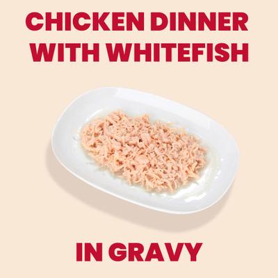 Show full view: Almo Nature HQS La Cucina Chicken with Whitefish Grain-Free Cat Food Pouches, 1.94-oz, case of 12 slide 3 of 11