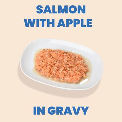 Show full view: Almo Nature HQS Complete Salmon Recipe with Apples Grain-Free Canned Cat Food, 2.47-oz, case of 12 slide 3 of 10