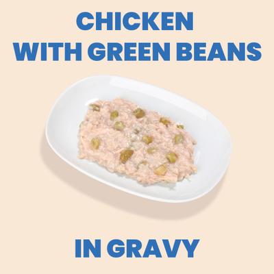 Show full view: Almo Nature HQS Complete Chicken Recipe with Green Beans Grain-Free Canned Cat Food, 2.47-oz, case of 12 slide 3 of 9