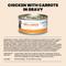Show in main carousel: Almo Nature HQS Complete Chicken Recipe with Carrots Grain-Free Canned Cat Food, 2.47-oz, case of 12 slide 7 of 11