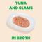 Show in main carousel: Almo Nature HQS Natural Tuna & Clams in Broth Grain-Free Canned Cat Food, 2.47-oz, case of 24 slide 3 of 11