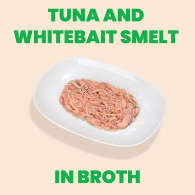 Show full view: Almo Nature HQS Natural Tuna & Whitebait Smelt in Broth Grain-Free Canned Cat Food, 2.47-oz, case of 24 slide 3 of 11