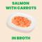 Show in main carousel: Almo Nature HQS Natural Salmon with Carrots in Broth Grain-Free Canned Cat Food, 2.47-oz, case of 24 slide 3 of 11
